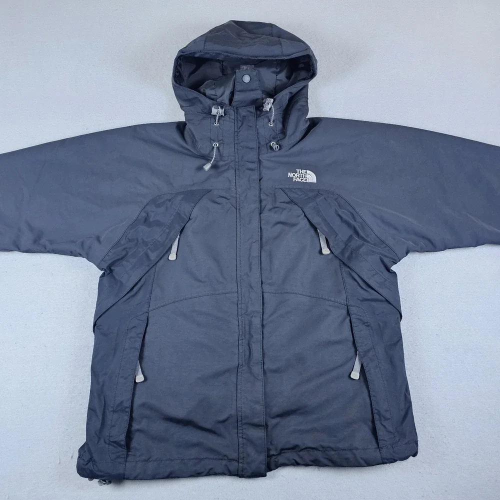 Vintage The North Face Hyvent Jacket Womens Small Black Full Zip Gorpcore Hiking